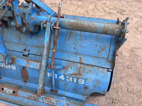MITSUBISHI 5 FOOT WIDE SMALL OR COMPACT TRACTOR MOUNTED PTO SOIL LAND ROTAVATOR - Image 8