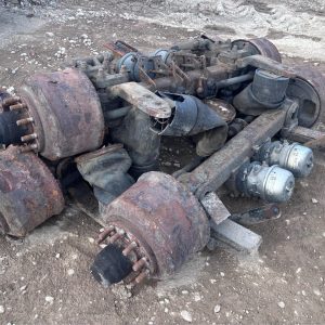1 X BPW AXLE ON DRUM BRAKES SUIT SUPER SINGLE TYRES TRACTOR LOW LOADER TRAILER - 3 AXLES AVAILABLE