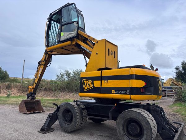 2004 JCB JS145W WHEELED EXCAVATOR DIGGER MATERIALS HANDLER HIGH LIFT CAB