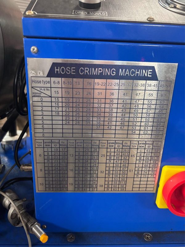 NEW ELECTRIC HYDRAULIC AUTOMATIC HOSE CRIMPING MACHINE CRIMPER 1/8" UPTO 2" SIZE - Image 2