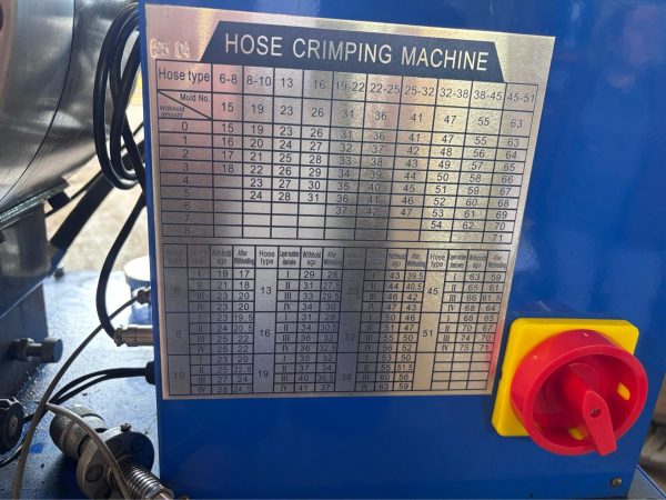 NEW ELECTRIC HYDRAULIC AUTOMATIC HOSE CRIMPING MACHINE CRIMPER 1/8" UPTO 2" SIZE - Image 5