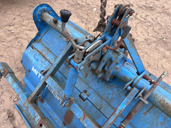 MITSUBISHI 5 FOOT WIDE SMALL OR COMPACT TRACTOR MOUNTED PTO SOIL LAND ROTAVATOR - Image 3