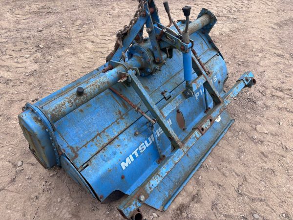 MITSUBISHI 5 FOOT WIDE SMALL OR COMPACT TRACTOR MOUNTED PTO SOIL LAND ROTAVATOR - Image 2