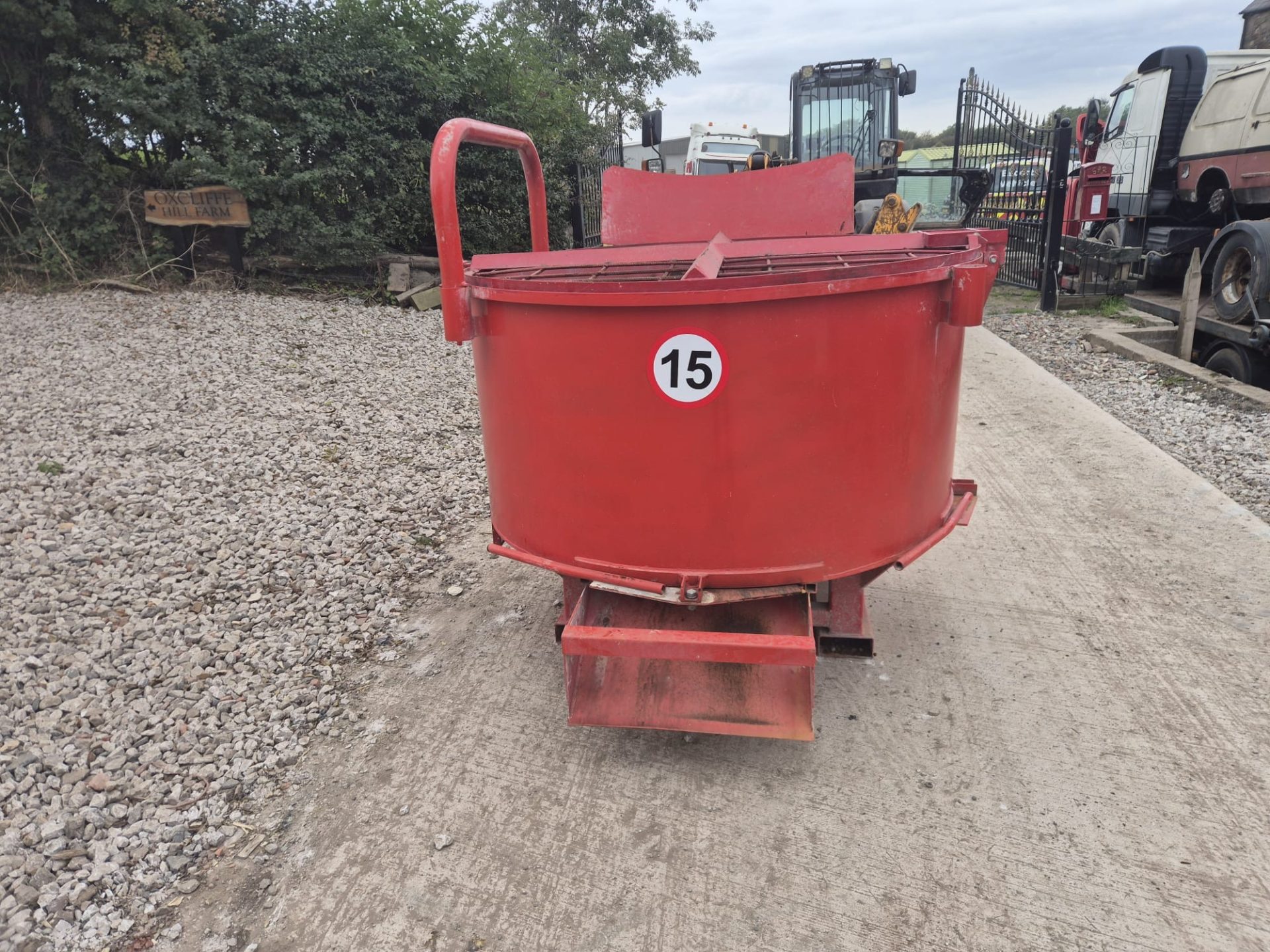 CONCRETE CEMENT PAN MIXER - 3 POINT LINKAGE FOR TRACTOR TELEHANDLER PTO DRIVEN - Image 8