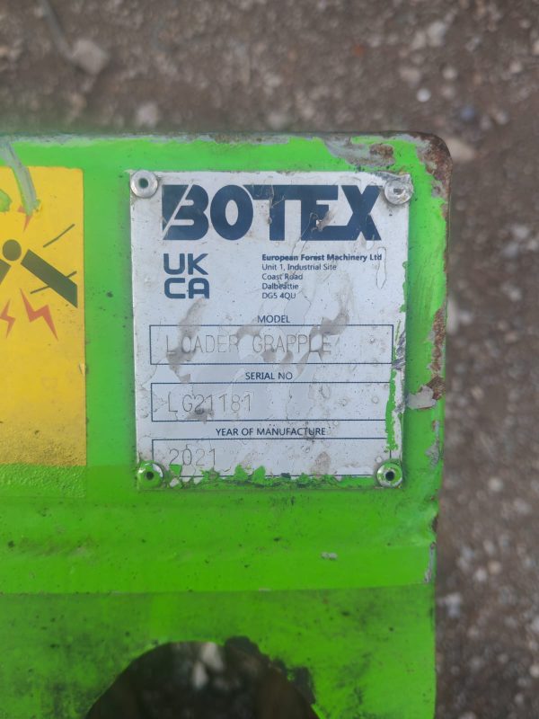 2021 BOTEX ROTATING FORRESTRY TIMBER GRAPPLE LOG GRAB MERLO TELEHANDLER - Image 7