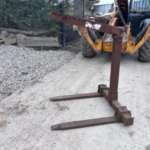 SWINGING PALLET FORKS FOR HIAB MOBILE CRANE DIGGER LIFTING ATTACHMENT