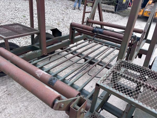 TWIN AXLE PIPE COIL TRAILER HIGHWAYS UTILITYS SERVICES GAS WATER PIPE DIGGER - Image 2