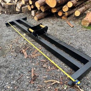 13 TON EXCAVATOR DIGGER GRADING BEAM LEVELLING BAR - 10 FOOT WIDE - 65 MM PINS