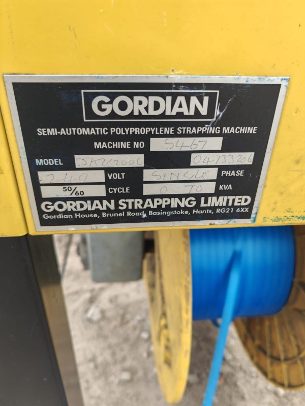 GORDIAN STRAPPING BANDING MACHINE SEMI AUTOMATIC PARCEL BOX WRAPPER - Image 8