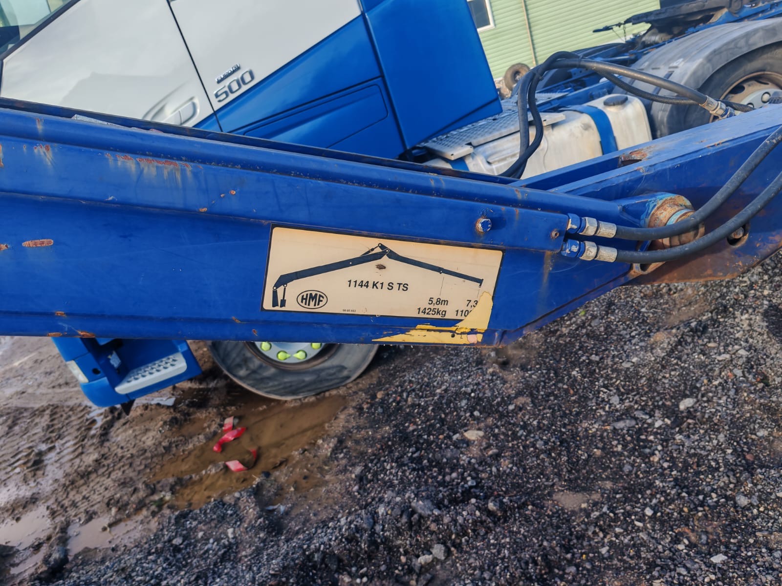 2007 HMF 1144 HIAB CRANE ROTATING CLAMSHELL FOR WAGON TRUCK TIPPER LORRIE - Image 2