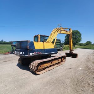 KOMATSU PC150 EXCAVATOR DIGGER C/W GRADING BUCKET GOOD UNDERCARRIAGE