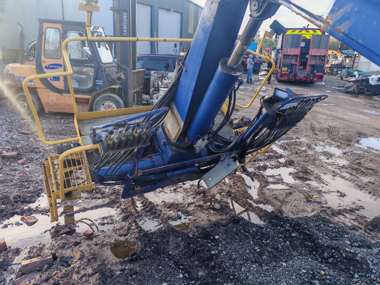 2007 HMF 1144 HIAB CRANE ROTATING CLAMSHELL FOR WAGON TRUCK TIPPER LORRIE - Image 11