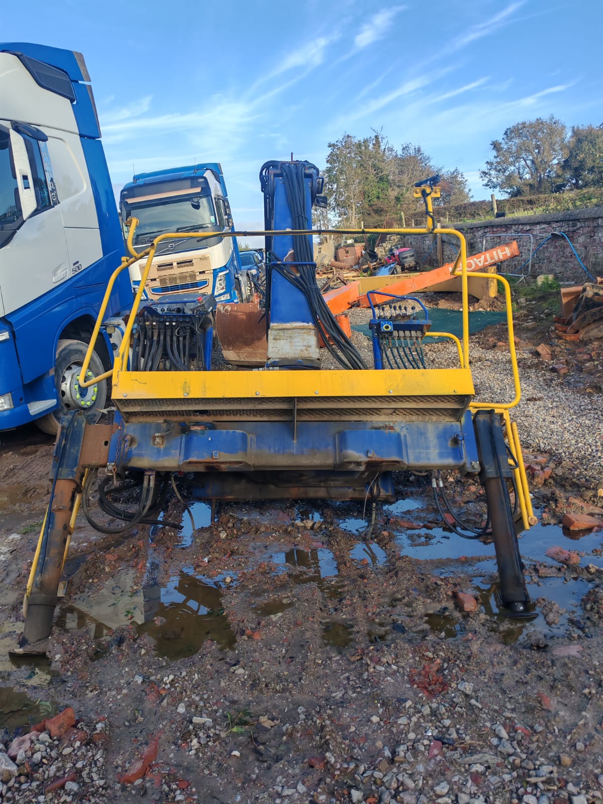 2007 HMF 1144 HIAB CRANE ROTATING CLAMSHELL FOR WAGON TRUCK TIPPER LORRIE - Image 10