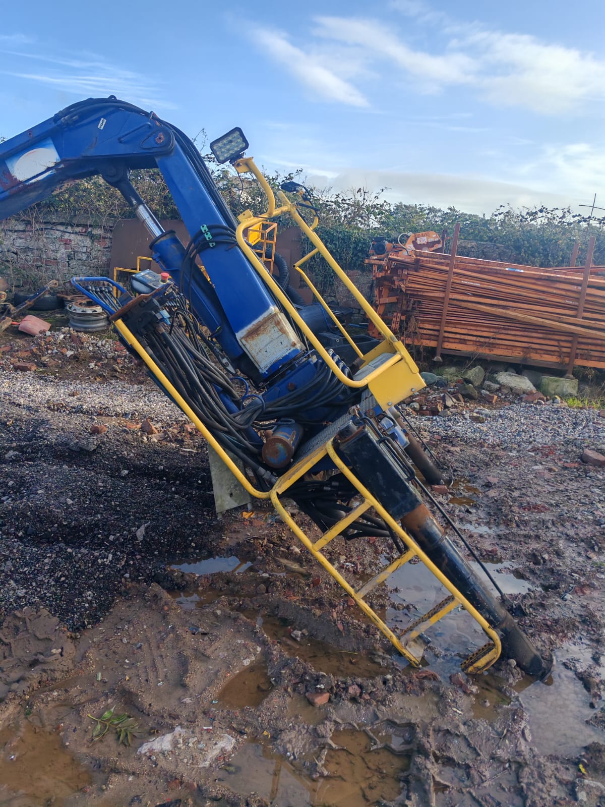 2007 HMF 1144 HIAB CRANE ROTATING CLAMSHELL FOR WAGON TRUCK TIPPER LORRIE - Image 9
