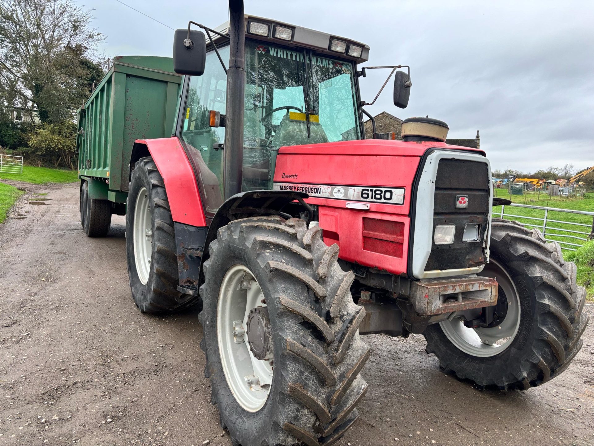 1996 MASSEY FERGUSON 6180 TRACTOR 4 WHEEL DRIVE 6700 HOURS DYNASHIFT GEARBOX - Image 19
