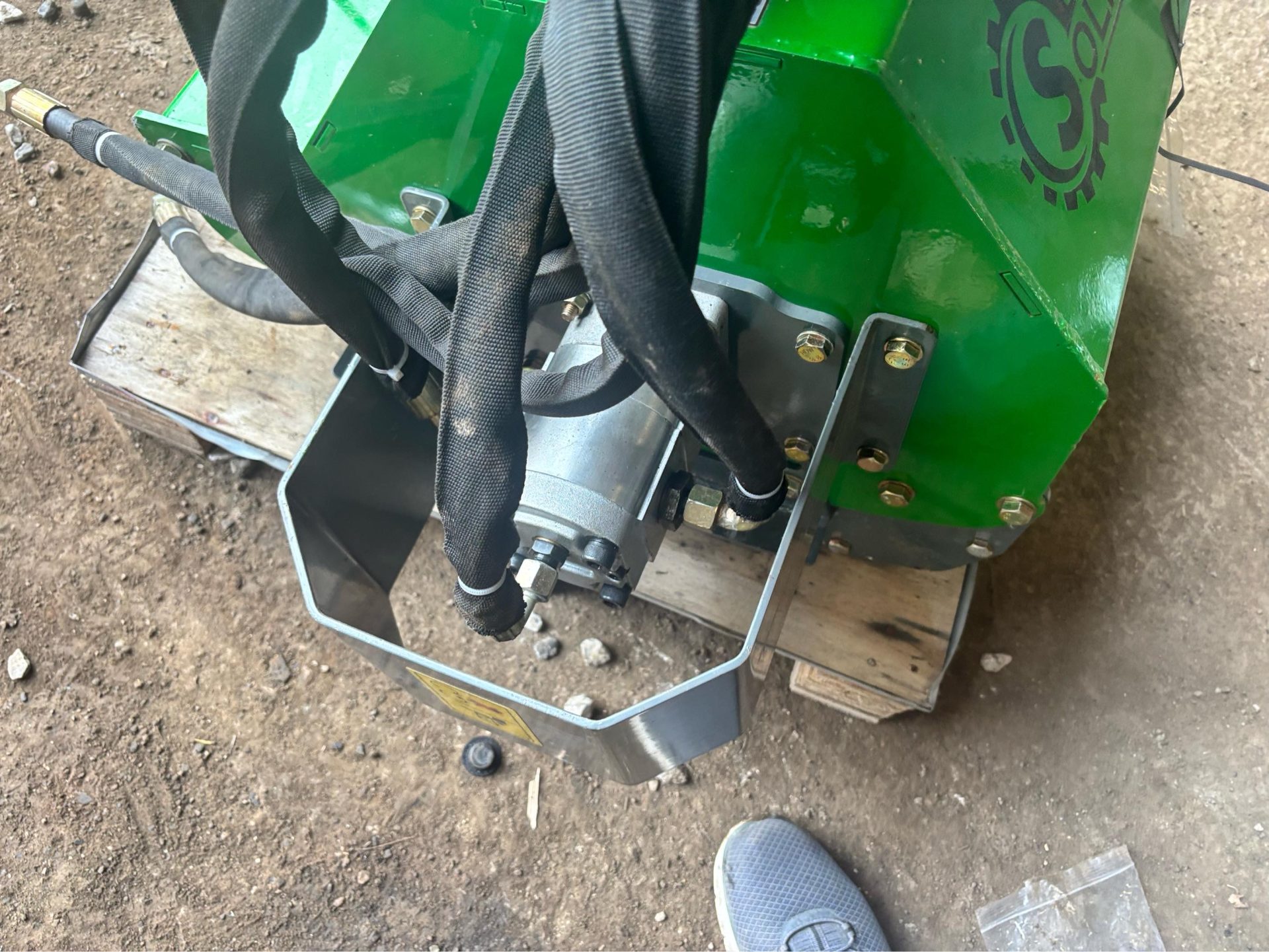 SOLMEK BM600 HYDRAULIC SHREDDER FLAIL MOWER MULCHER 30MM PINS FOR MINI EXCAVATOR - Image 4