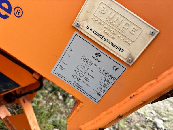EPOKE BUNCE TMK10 SALT SPREADER TRAILER DROP GRITTER - Image 5