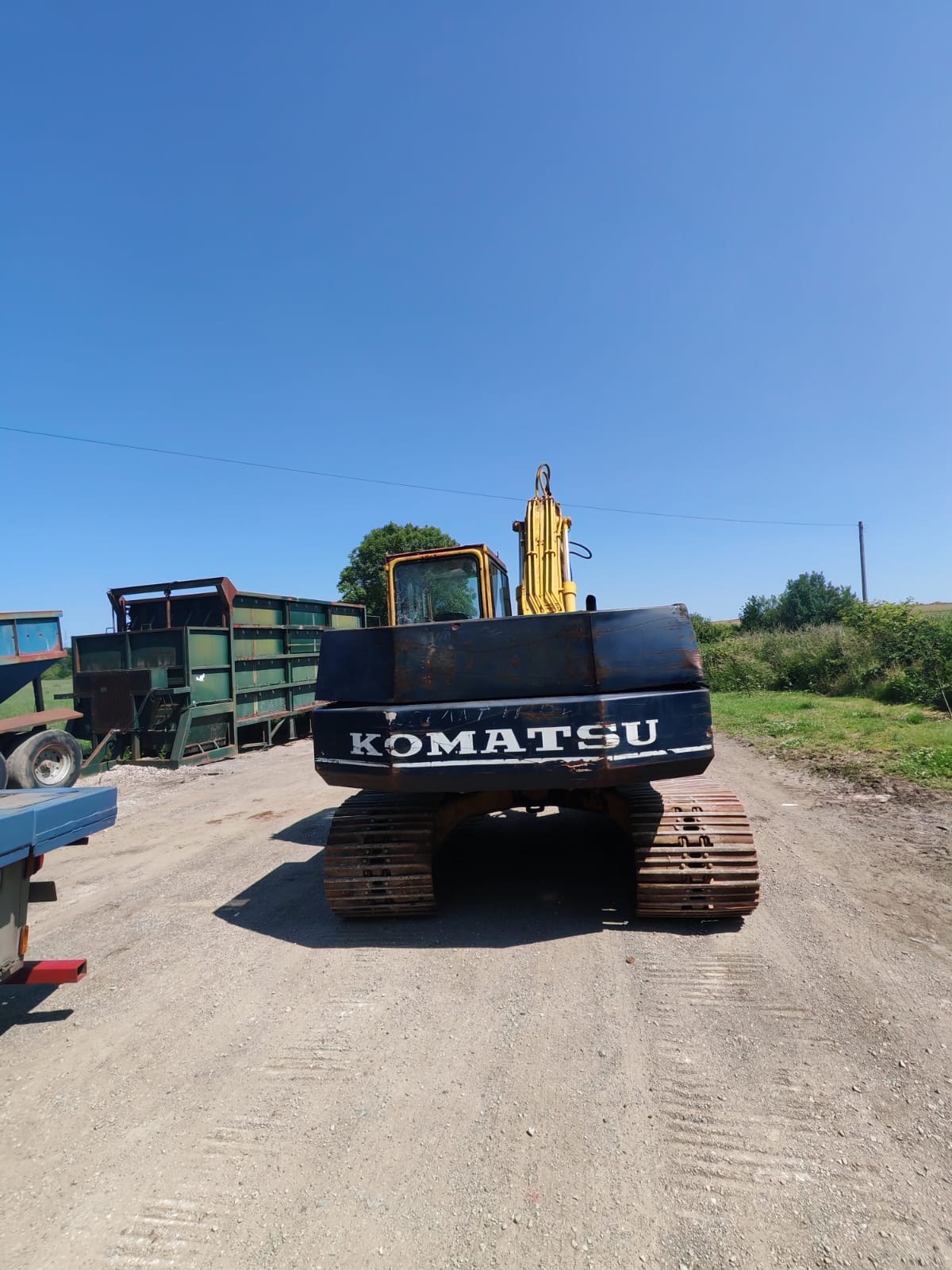 KOMATSU PC150 EXCAVATOR DIGGER C/W GRADING BUCKET GOOD UNDERCARRIAGE - Image 9