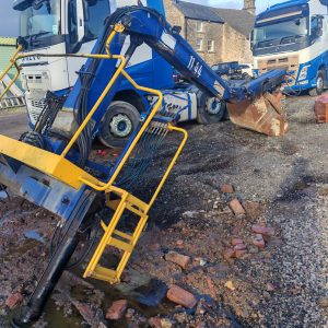 2007 HMF 1144 HIAB CRANE ROTATING CLAMSHELL FOR WAGON TRUCK TIPPER LORRIE
