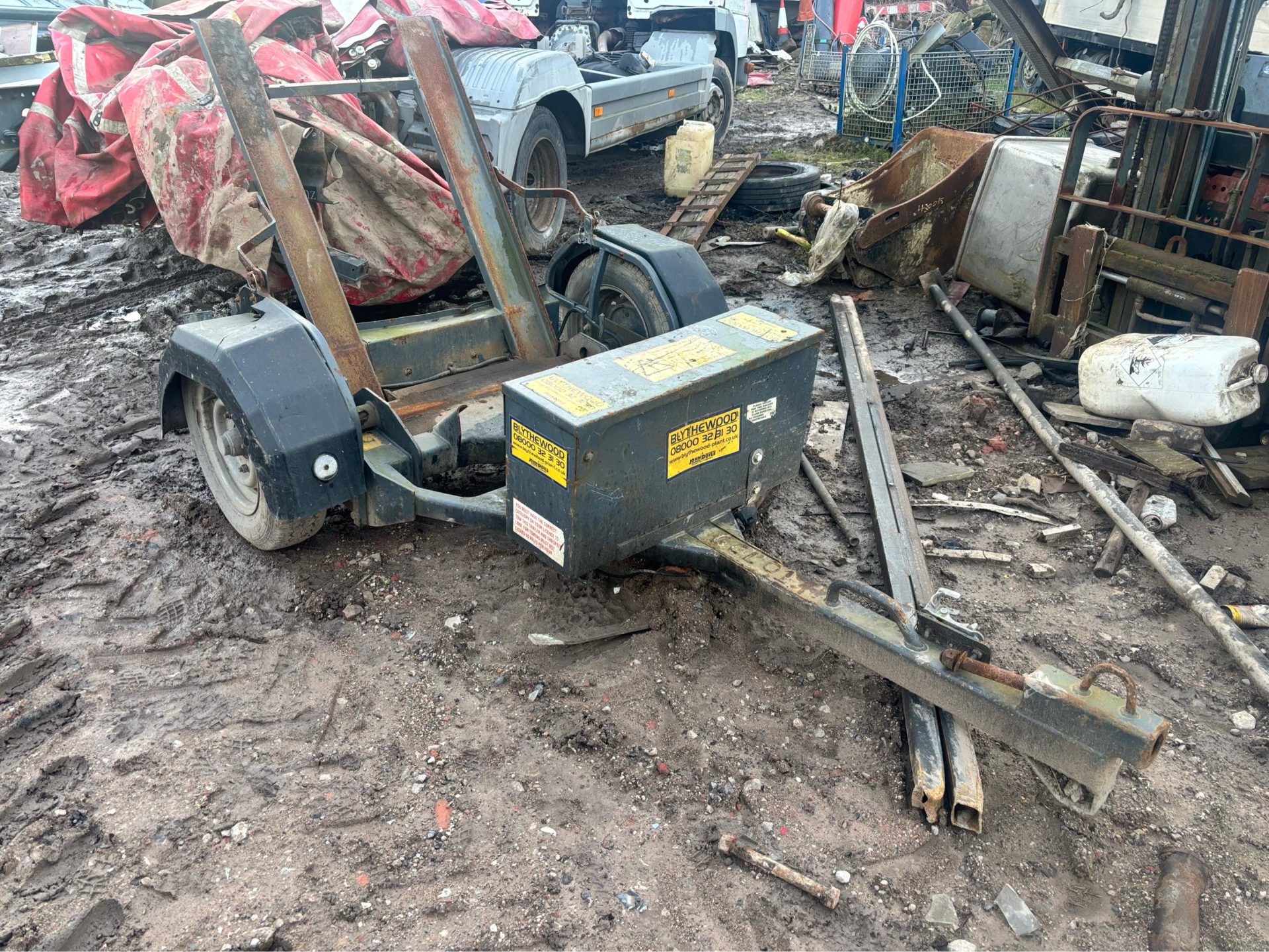 TEREX BENFORD PEDESTRIAN TARMAC ROAD ROLLER TRAILER