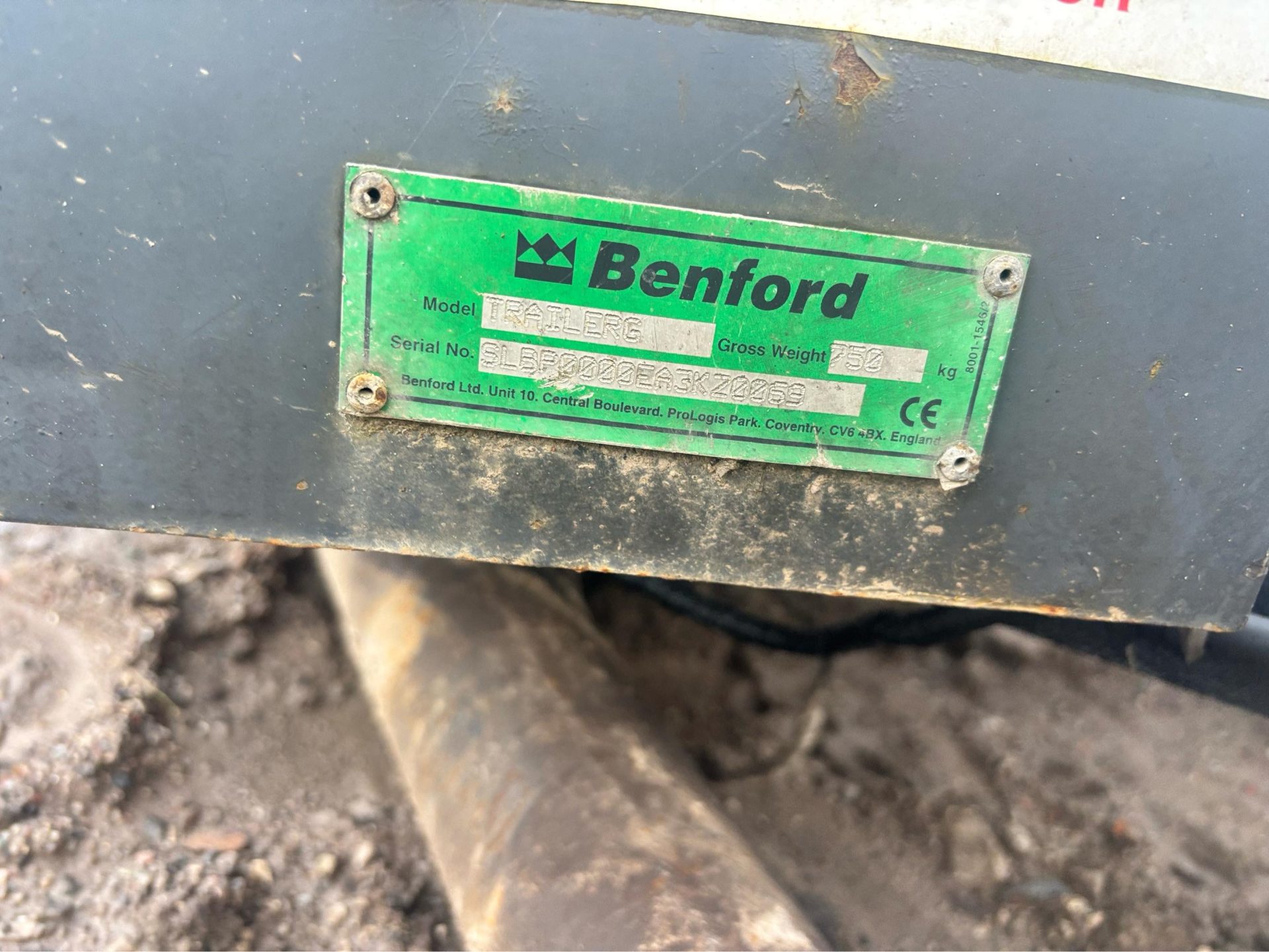 TEREX BENFORD PEDESTRIAN TARMAC ROAD ROLLER TRAILER - Image 3