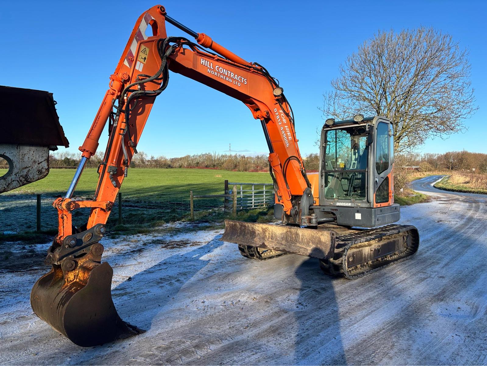 2010 DOOSAN DX80R EXCAVATOR DIGGER 8 TON BUCKETS JOB READY TRACKS 1 OWNER CLEAN