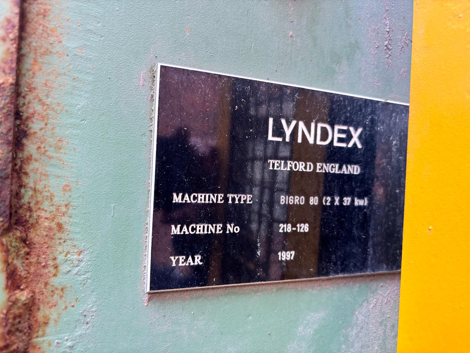 LYNDEX BIGRO 80 CARDBOARD BALER & CONVEYOR MEDIUM VOLUME BAILER INFEED SYSTEM - Image 11