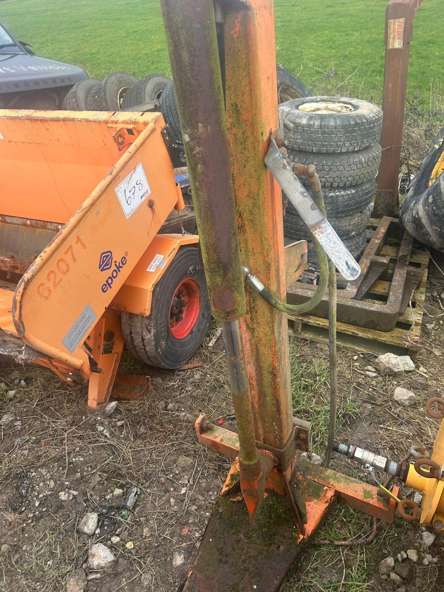 TRACTOR 3 POINT LINKAGE HYDRAULIC LOG SPLITTER FARMING IMPLEMENT LOGGING AGRI - Image 4