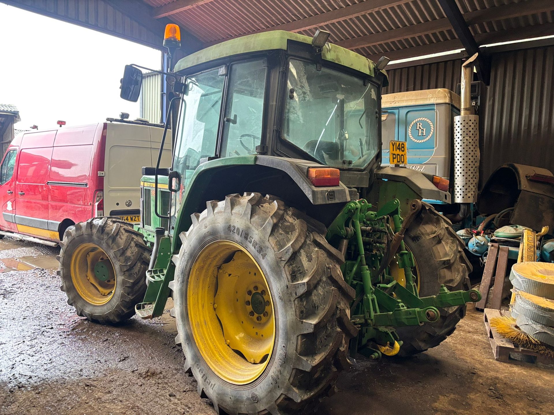 JOHN DEERE 6010 SE 4WD TRACTOR 95HP POWRQUAD 3PL PTO FARM READY - Image 18
