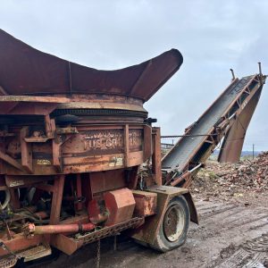 MORBARK 1000 TUB GRINDER WOOD CHIPPER SHREDDER CAT 3306 DIESEL LIVE HEAD MAGNET