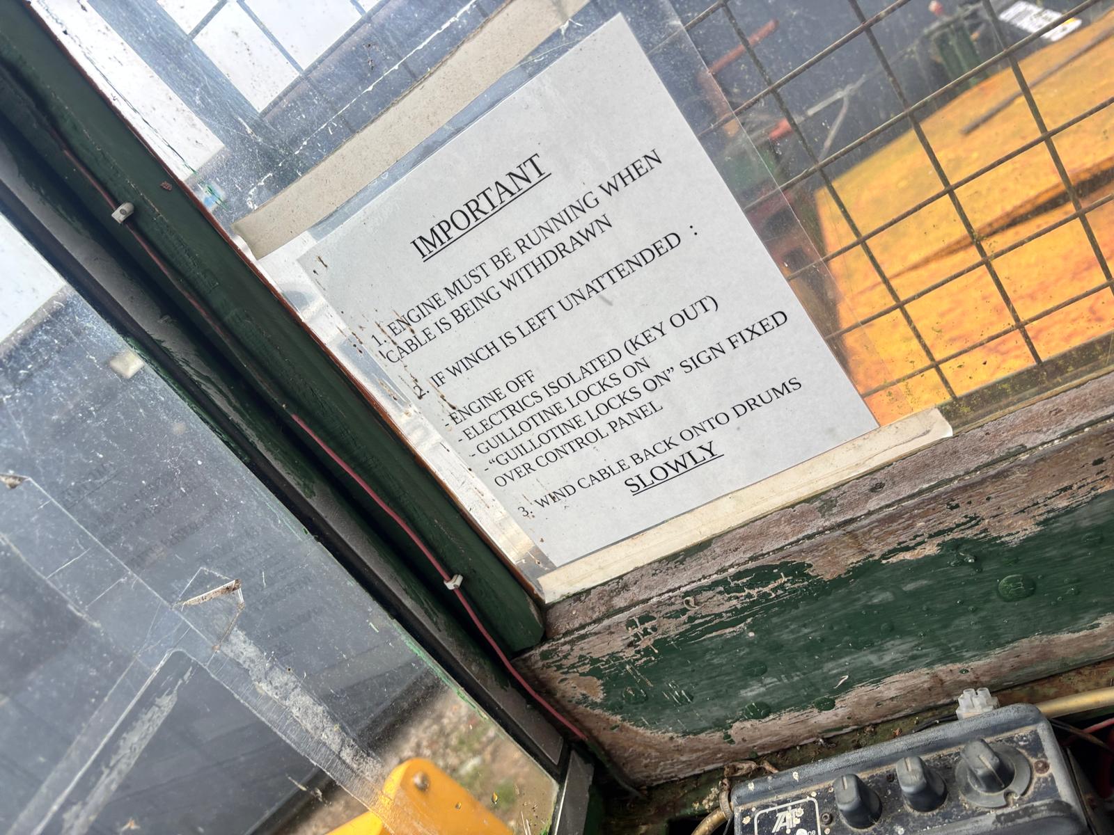 DOUBLE DRUM HIGH SPEED GLIDER WINCH LOGGING FORESTRY WINCH CUMMINS 6 CYLINDER - Image 7