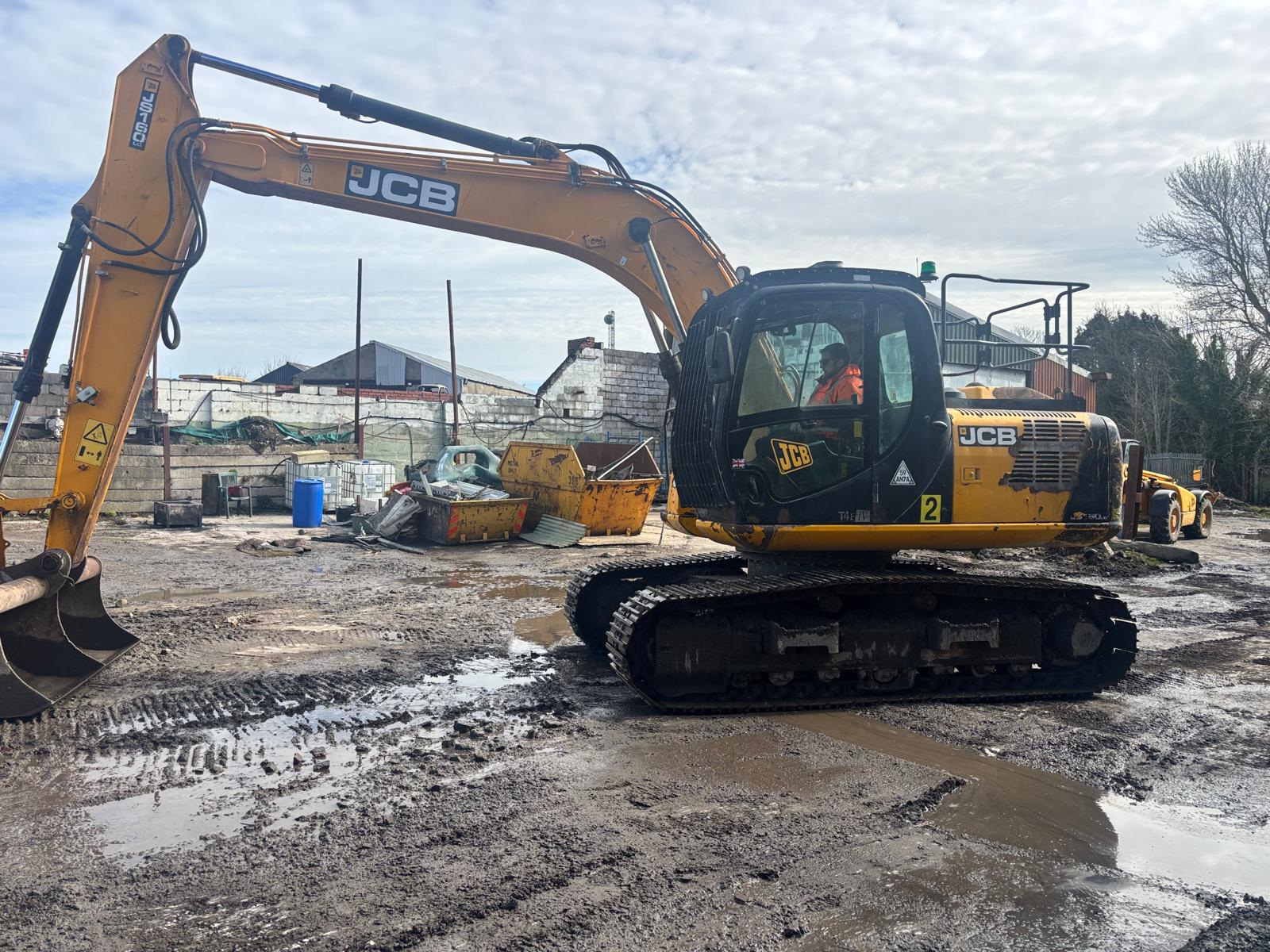 2016 JCB JS160 EXCAVATOR DIGGER PIPED FOR GRAB , NEW UNDERCARRIAGE - Image 8