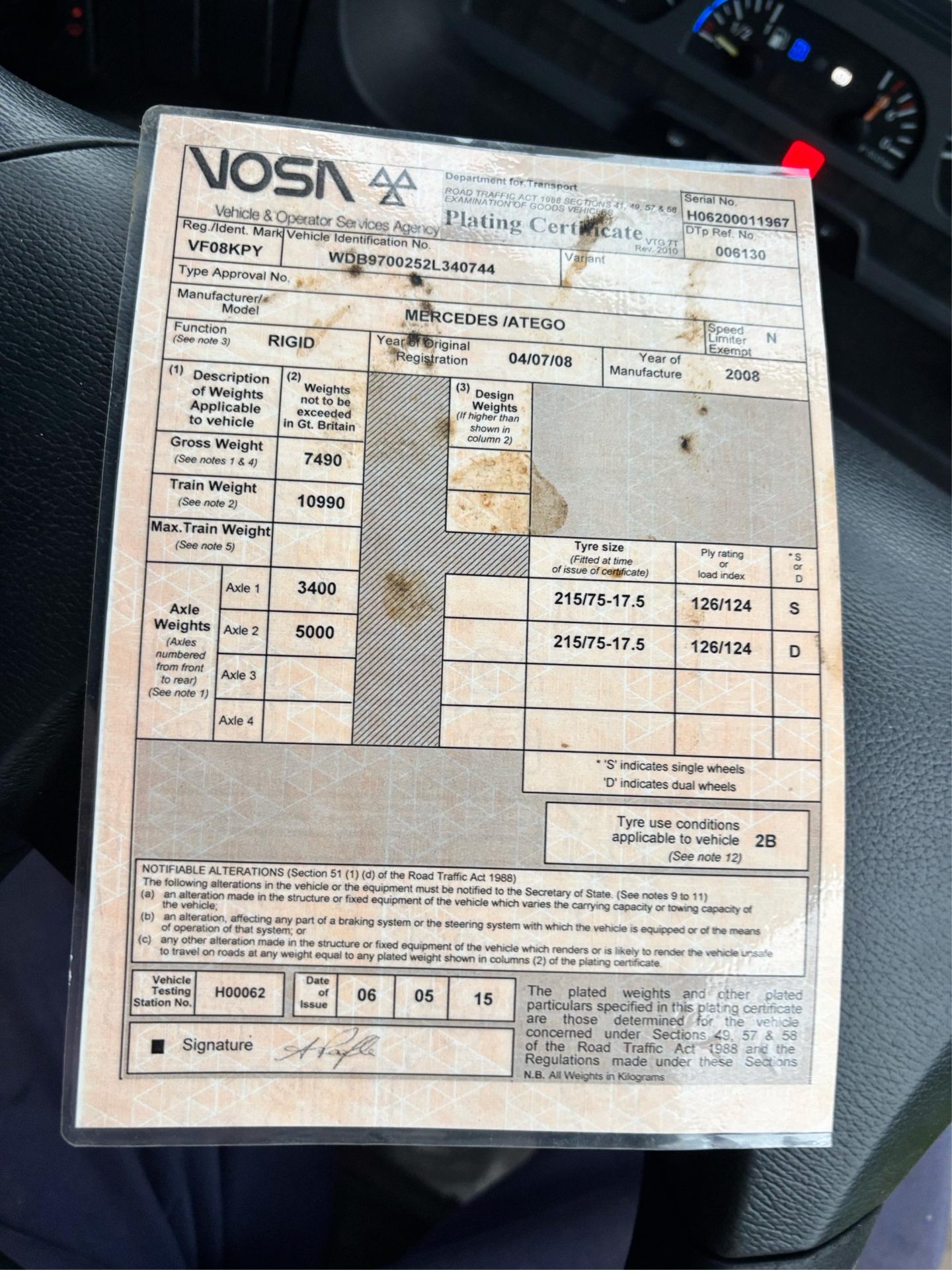 2008 MERCEDES ATEGO 816 BOXVAN WAGON TRUCK PLANT LORRY MANUAL GEARBOX EXPORT - Image 2