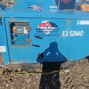 SDMO 20KVA DIESEL GENERATOR SINGLE PHASE MITSUBISHI ENGINE SILENT SITE GENERATOR