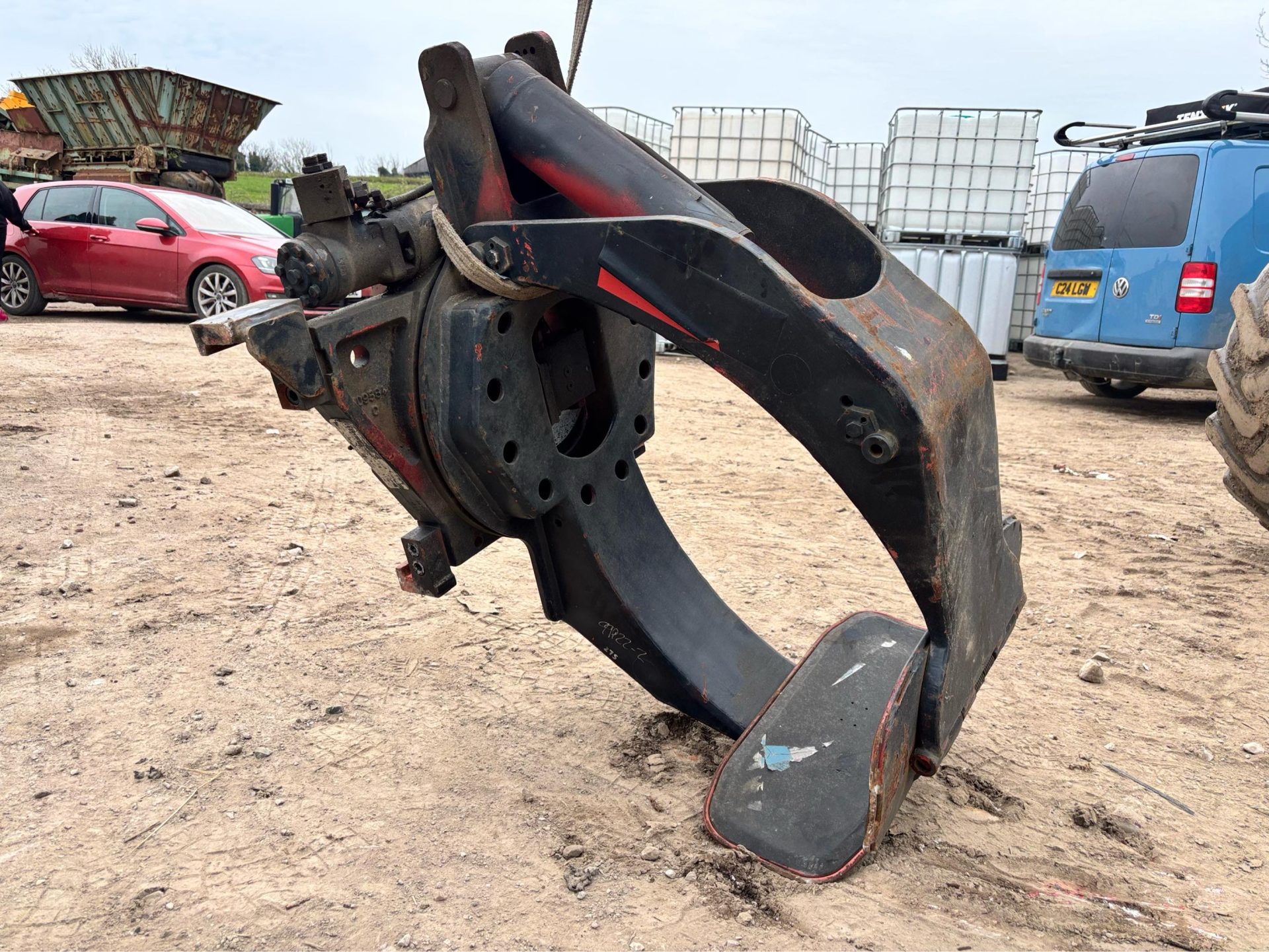 HYDRAULIC FORKLIFT ROTATING BALE PAPER CLAMP LOADER TRACTOR LOADALL TELEHANDLER