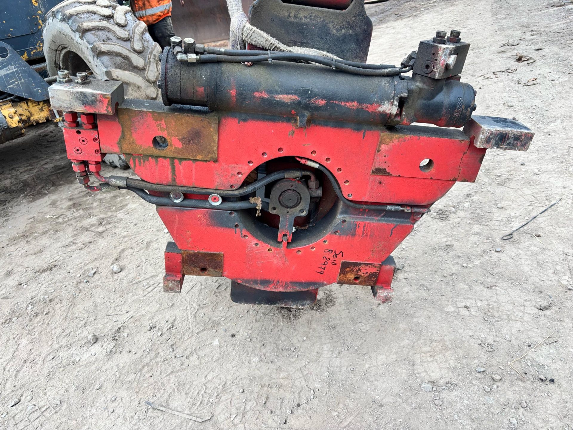 HYDRAULIC FORKLIFT ROTATING BALE PAPER CLAMP LOADER TRACTOR LOADALL TELEHANDLER - Image 6