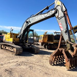 2006 VOLVO EXCAVATOR DIGGER MATERIALS REHANDLER PIPED FOR HAMMER 5 TINE GRAB
