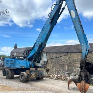 2008 FUCHS MHL 340D WHEELED EXCAVATOR MATERIAL HANDLER RUBBER DUCK SCRAP YARD