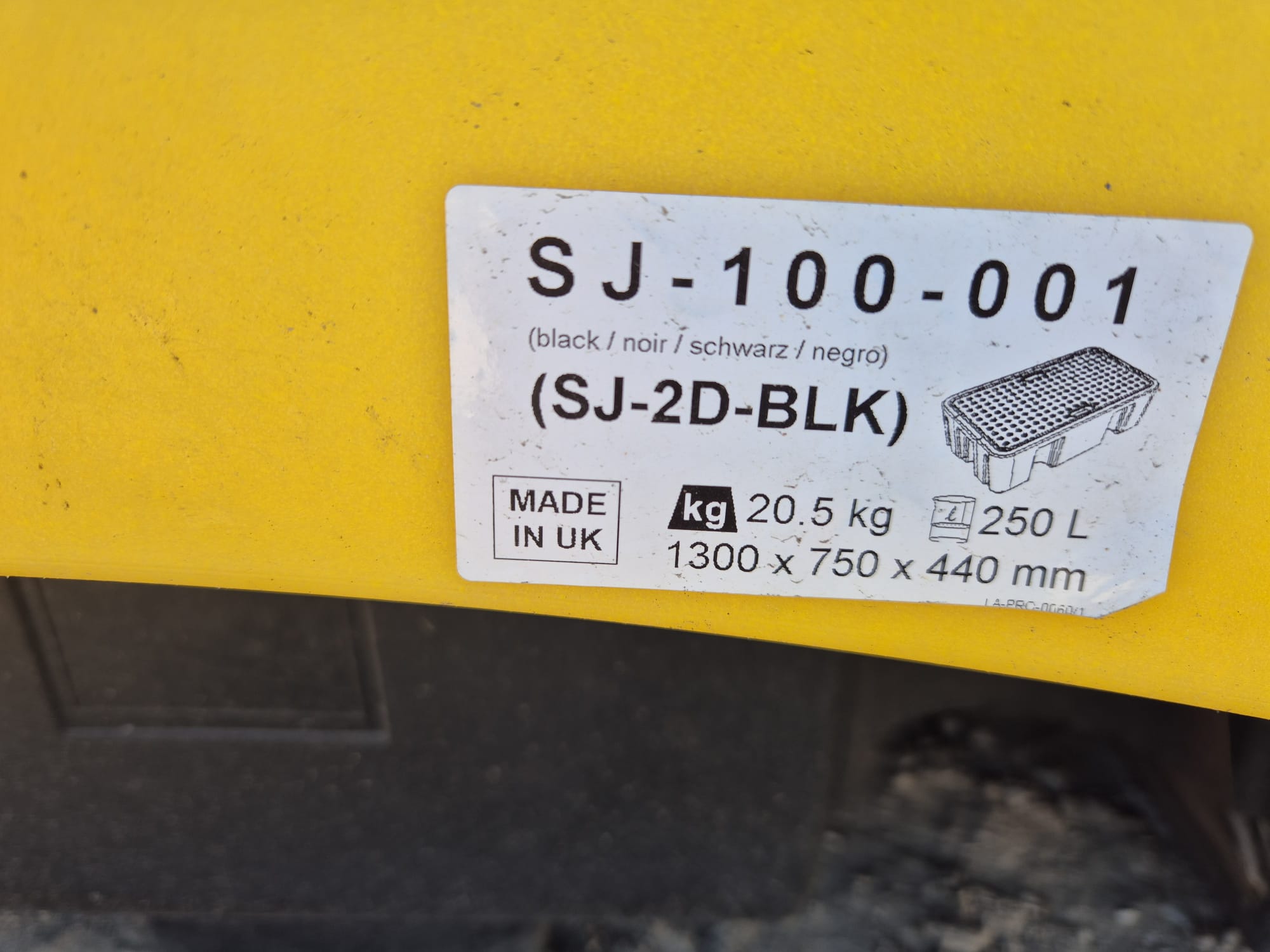 2-DRUM HARDCOVER SPILL PALLET USED FOR STORING HAZARDOUS MATERIALS. - Image 2