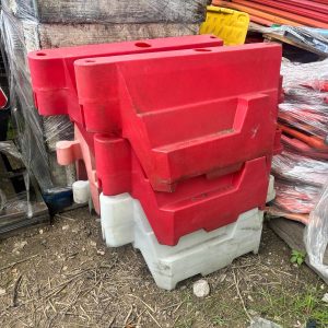 PLASTIC WATER FILLED TRAFFIC BARRIERS,  ROADWORKS, CROWD CONTROL, AND TEMPORARY SAFETY ZONES.