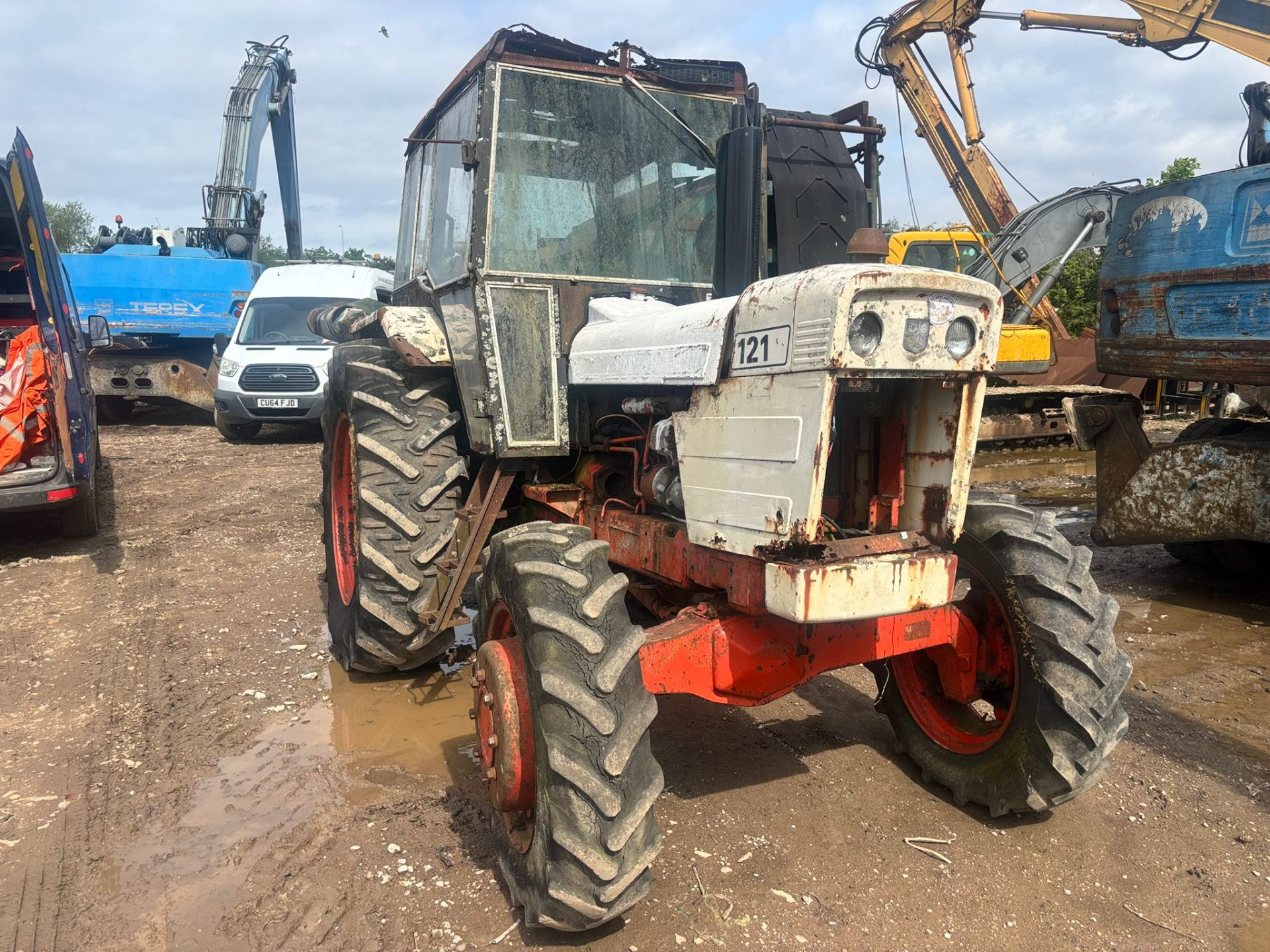 DAVID BROWN 1212 4WD TRACTOR CAB TRACTOR VINTAGE CLASSIC AGRICULTURAL TRACTOR - Image 2