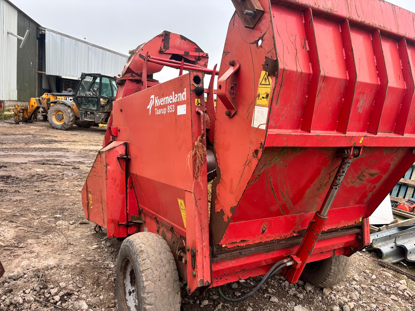 KVERNELAND TAARUP 853 STRAW CHOPPER BEDDER FEEDER ROUND BALE SQUARE BALE AGRICULTURE FARM BALER PTO MACHINE - Image 8