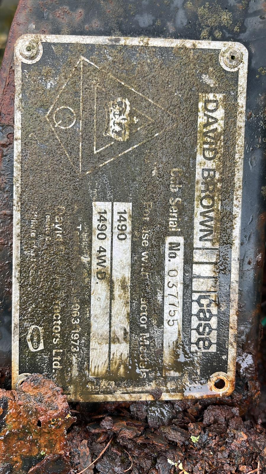 DAVID BROWN 1490 4WD TRACTOR – SPARES OR REPAIRS - Image 3