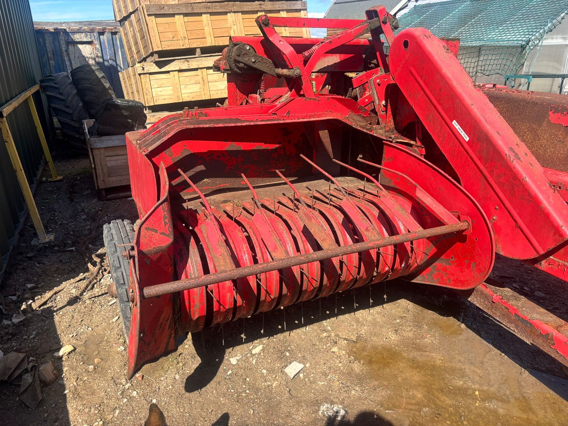 MASSEY FERGUSON 703 SMALL SQUARE BALER CONVENTIONAL HAY STRAW PTO FARM TRACTOR BALER - Image 7