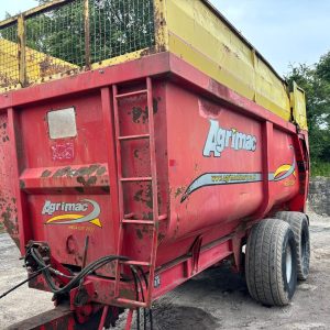AGRIMAC MEGA GST 2000 GRAIN SILAGE TRAILER 18FT MAIZE TRAILER BULK TIPPING FARM SILO TRACTOR