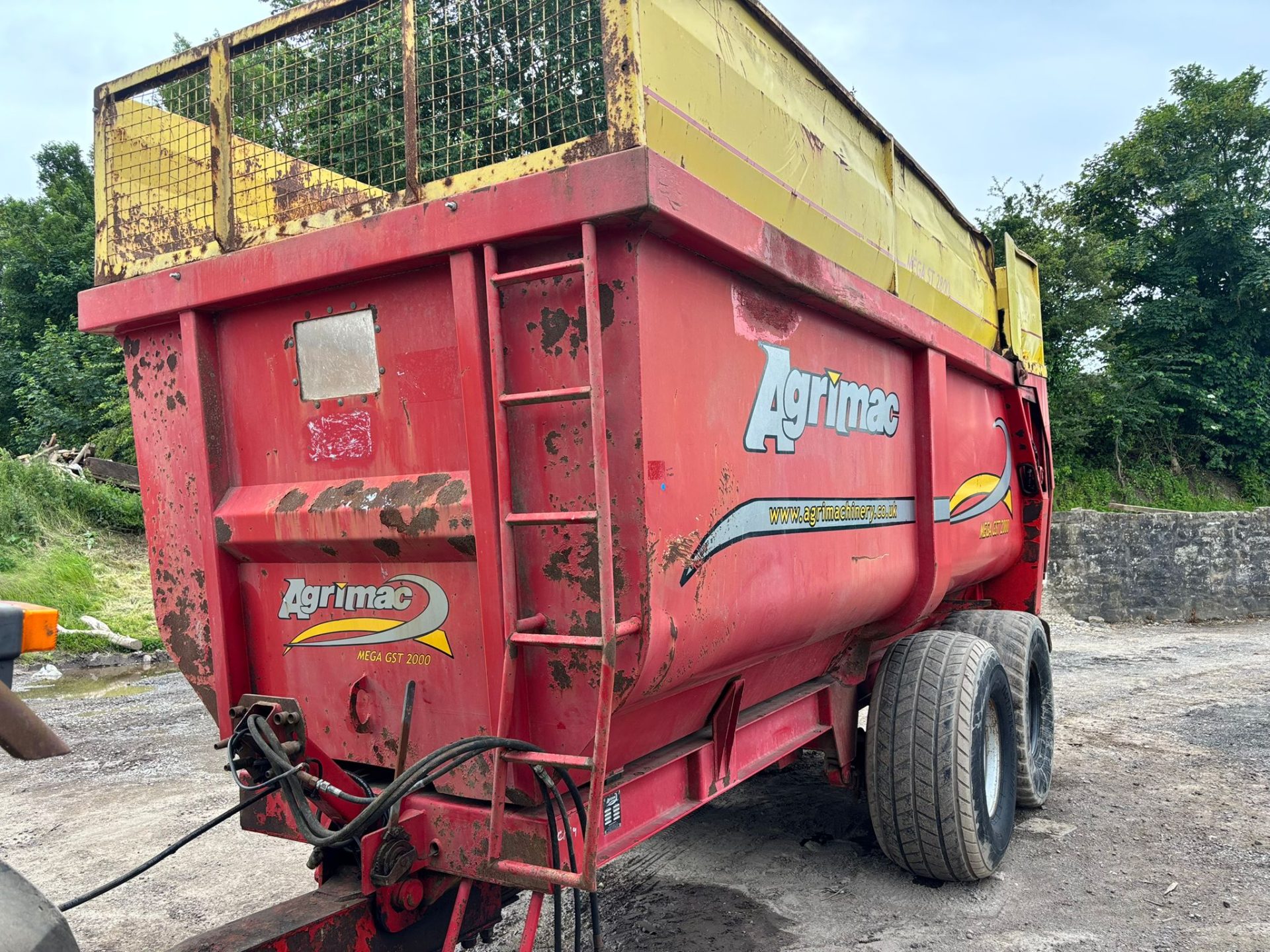 AGRIMAC MEGA GST 2000 GRAIN SILAGE TRAILER 18FT MAIZE TRAILER BULK TIPPING FARM SILO TRACTOR