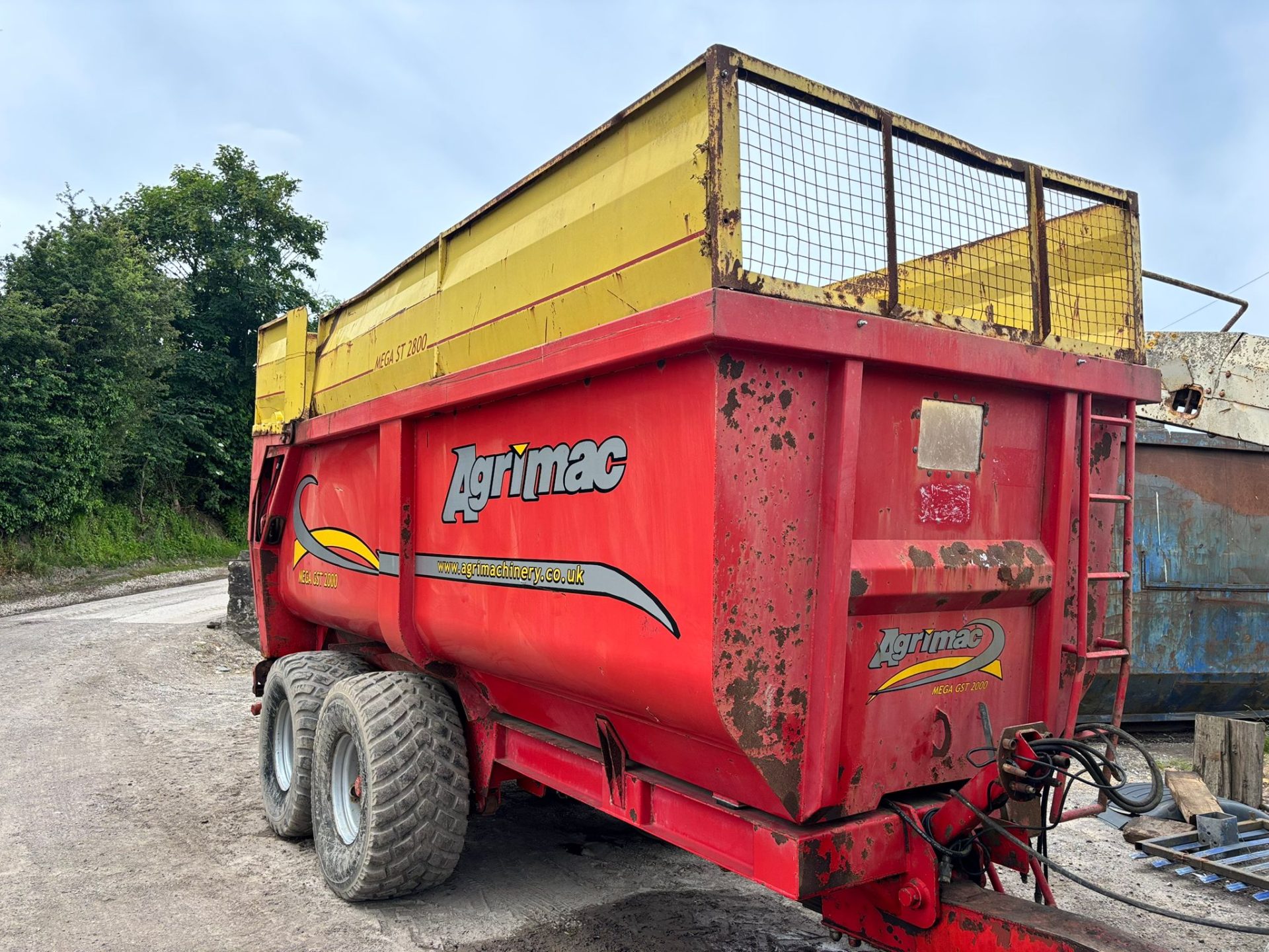 AGRIMAC MEGA GST 2000 GRAIN SILAGE TRAILER 18FT MAIZE TRAILER BULK TIPPING FARM SILO TRACTOR - Image 6
