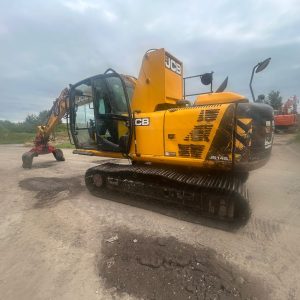 2019 JCB JS145HR MATERIAL HANDLER EXCAVATOR HIGH RISE CAB ROTATING SELECTA SELECTOR GRAB GRAPPLE