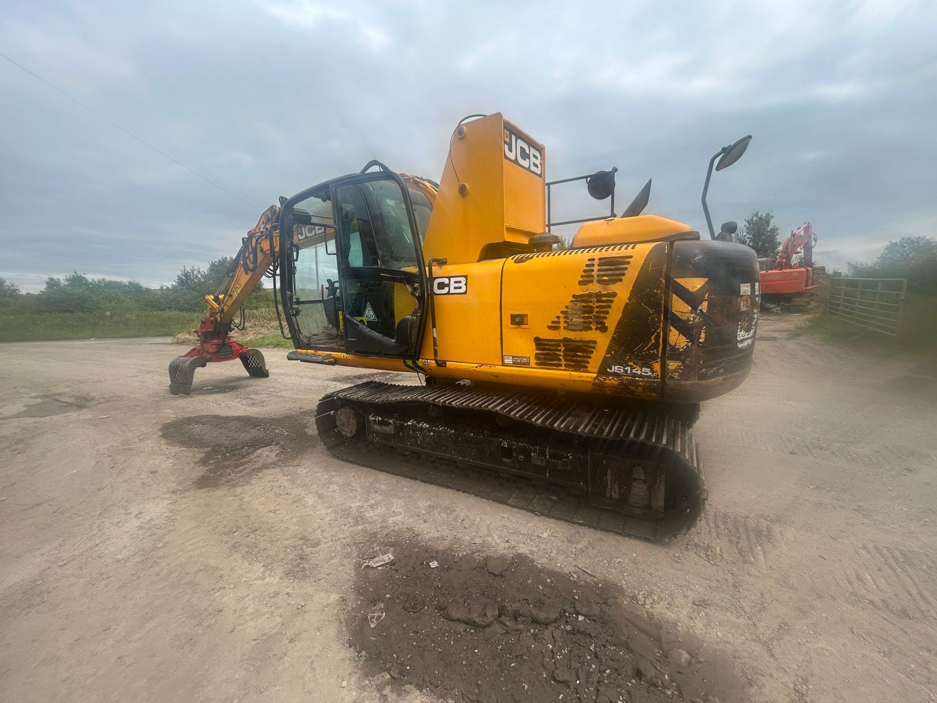 2019 JCB JS145HR MATERIAL HANDLER EXCAVATOR HIGH RISE CAB ROTATING SELECTA SELECTOR GRAB GRAPPLE