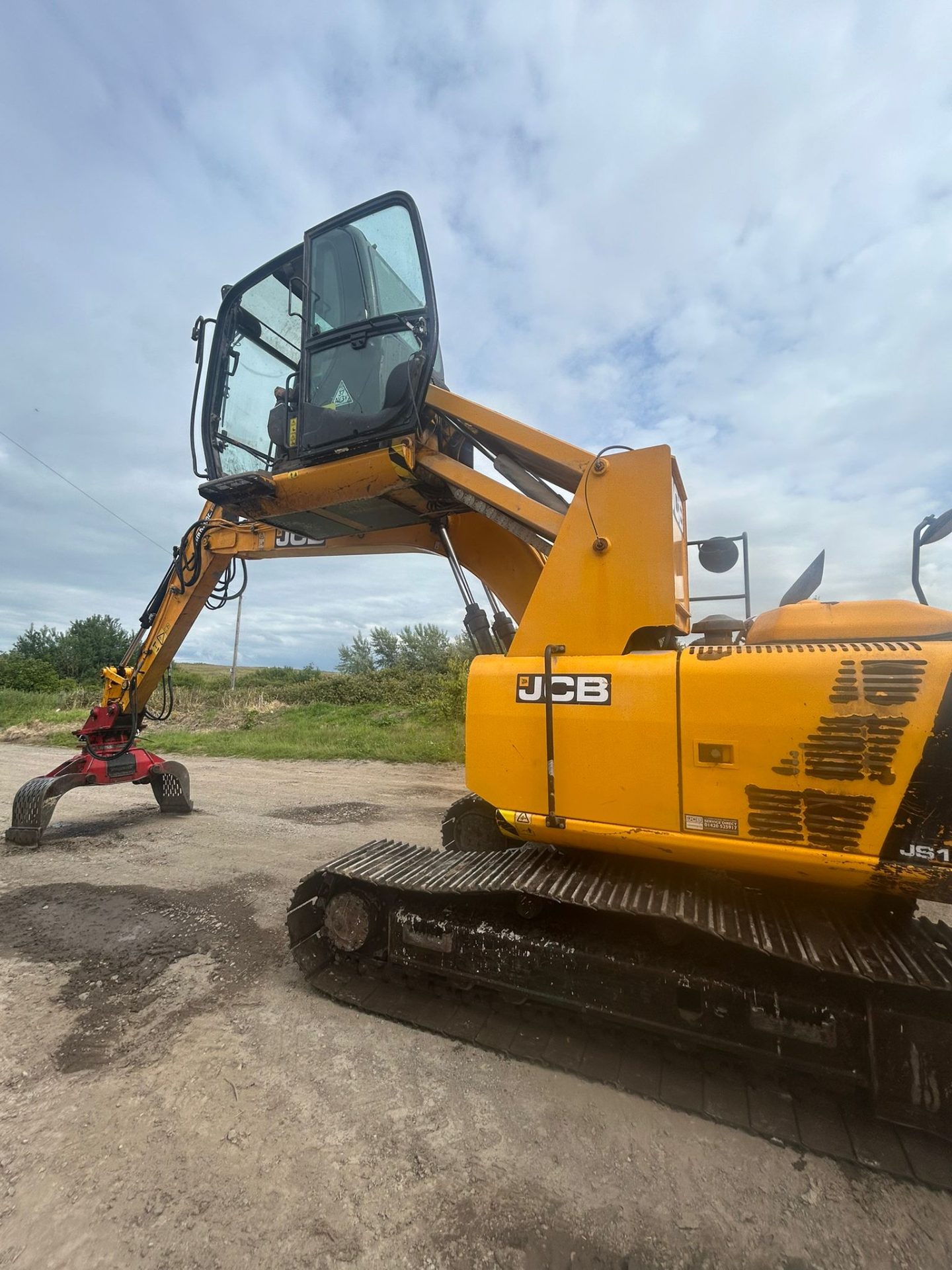 2019 JCB JS145HR MATERIAL HANDLER EXCAVATOR HIGH RISE CAB ROTATING SELECTA SELECTOR GRAB GRAPPLE - Image 20